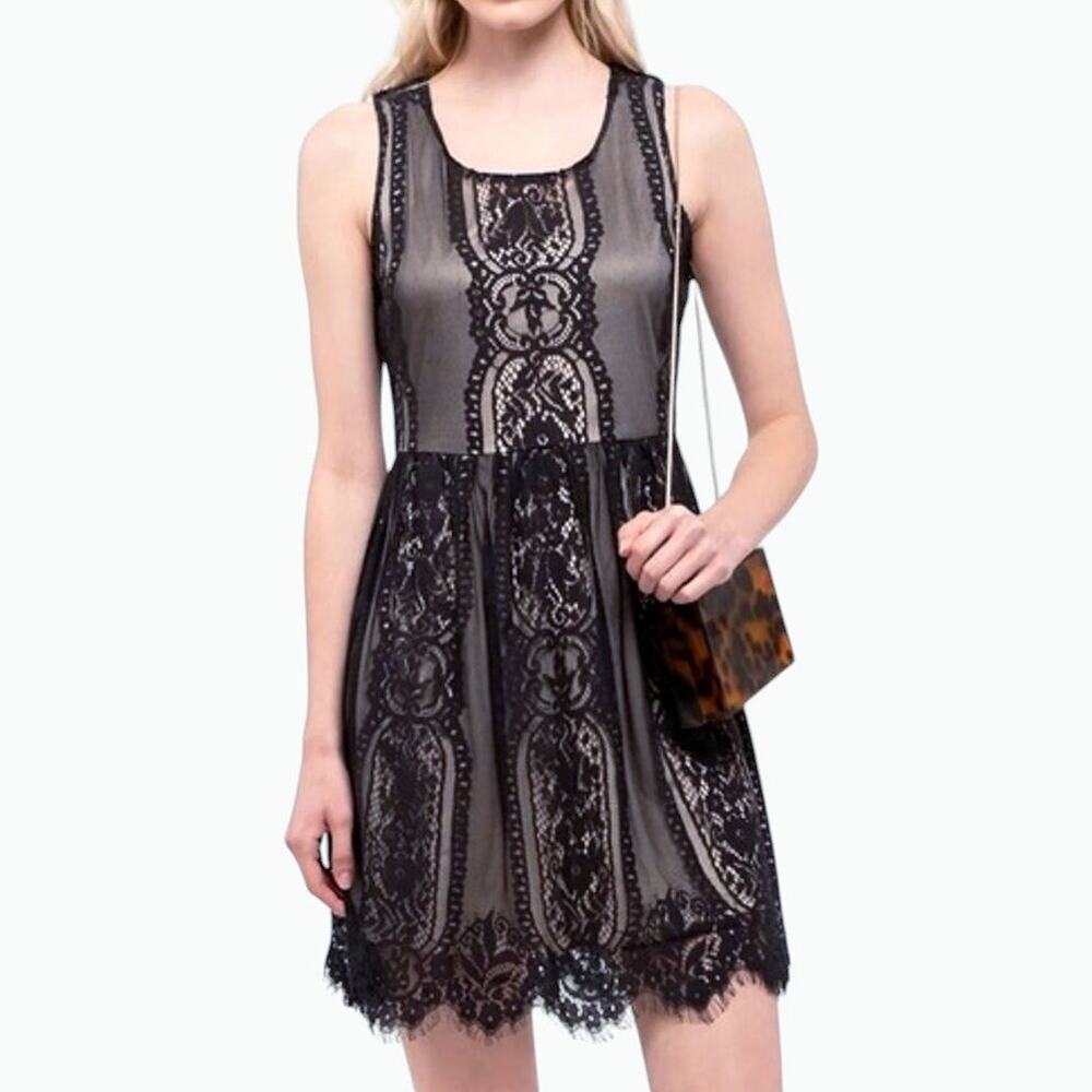 Blu Pepper Lace Dress Black Size S Romantic Goth Regencycore Evening
